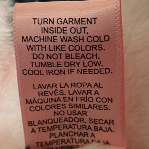 Juicy Couture L / XL Pink Luxe Plush Women’s Short Hooded Robe Logo&Crown Print - Picture 12 of 16